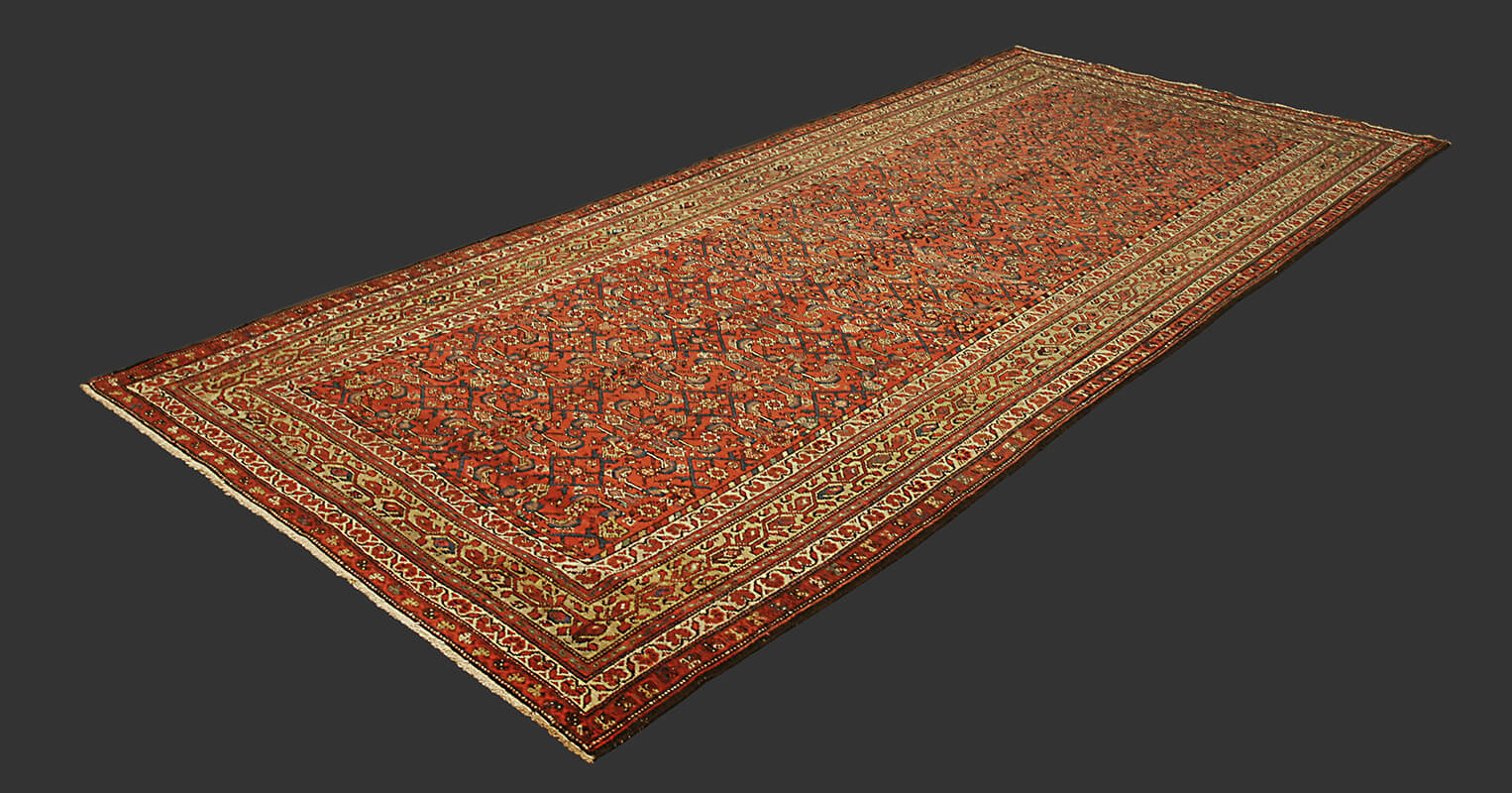 Antique Persian Malayer Gallery Size Carpet n°:91706545